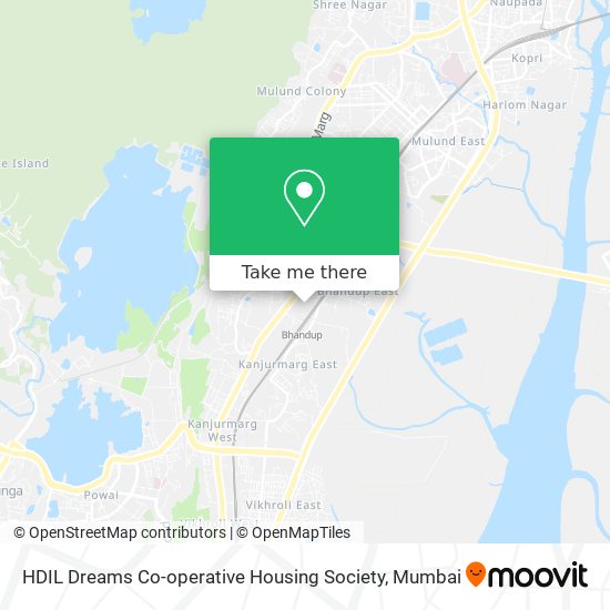 HDIL Dreams Co-operative Housing Society map
