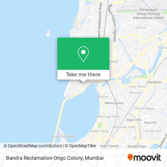 Bandra Reclamation-Ongc Colony map