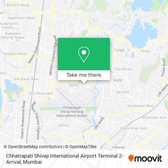 chhatrapati shivaji international airport terminal 2 map