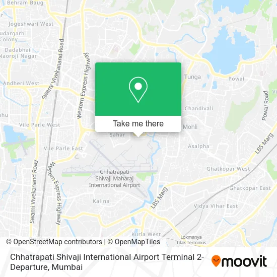Chhatrapati Shivaji International Airport Terminal 2-Departure map