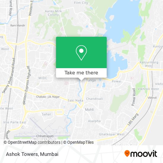 Ashok Towers map