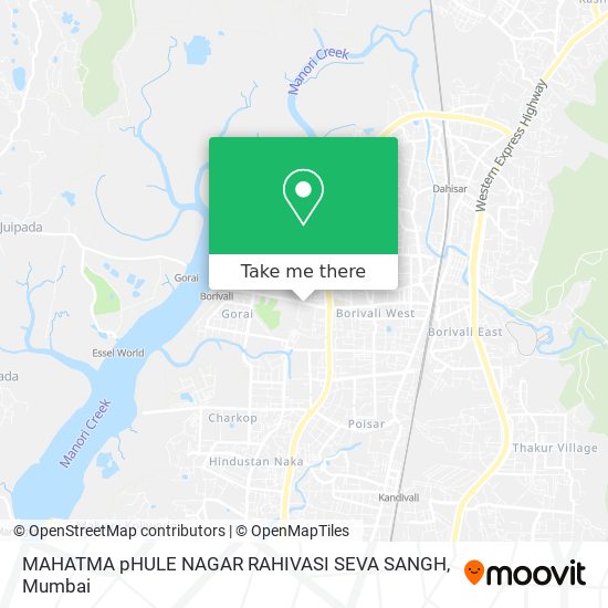 MAHATMA pHULE NAGAR RAHIVASI SEVA SANGH map