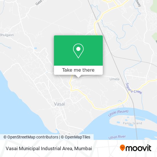 Vasai Municipal Industrial Area map