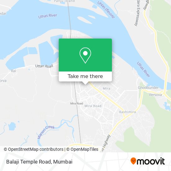 Balaji Temple Road map