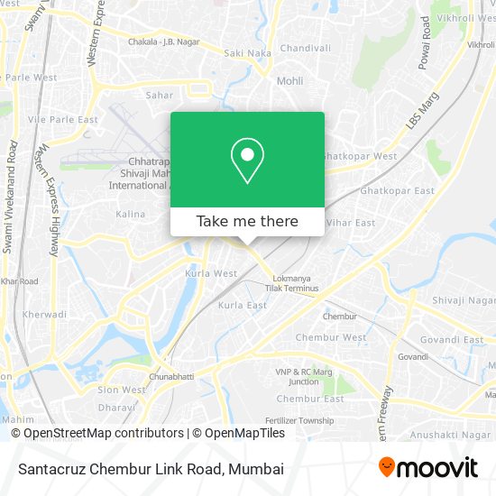 Santacruz Chembur Link Road map