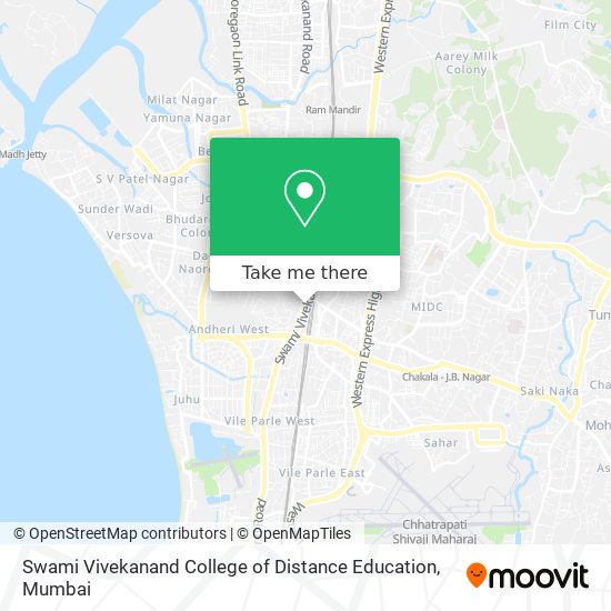 Swami Vivekanand College of Distance Education map