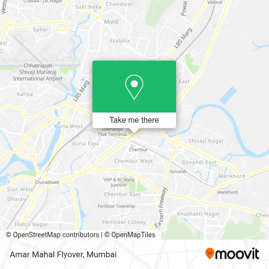 Amar Mahal Flyover map