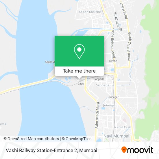 Vashi Railway Station-Entrance 2 map