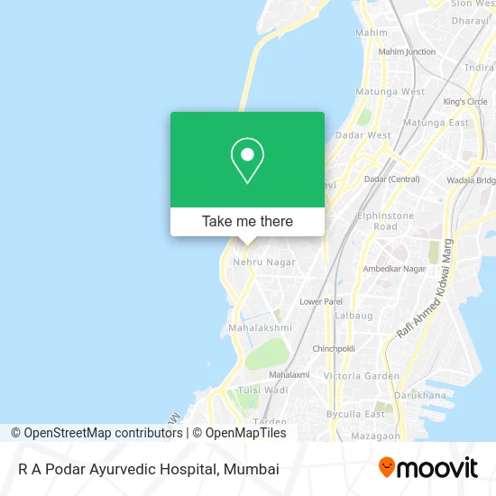 R A Podar Ayurvedic Hospital map