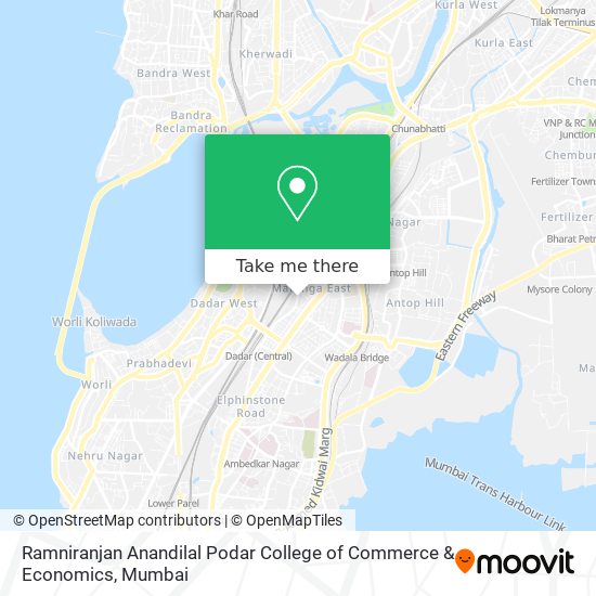 Ramniranjan Anandilal Podar College of Commerce & Economics map