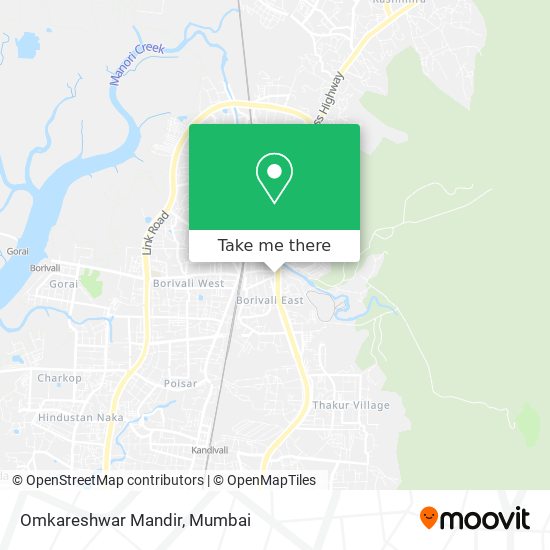 Omkareshwar Mandir map