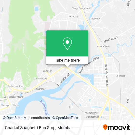 Gharkul Spaghetti Bus Stop map