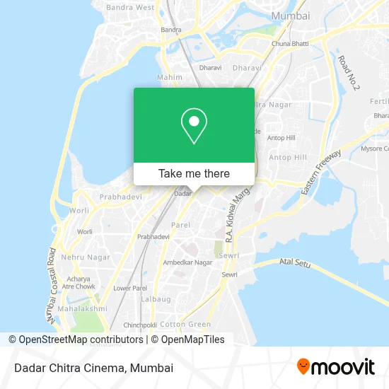 Dadar Chitra Cinema map