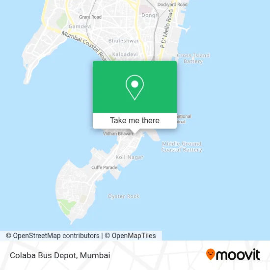 Colaba Bus Depot map
