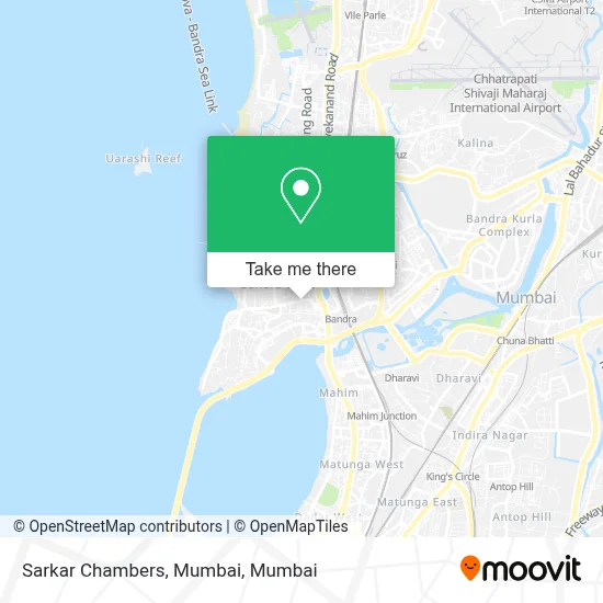 Sarkar Chambers, Mumbai map