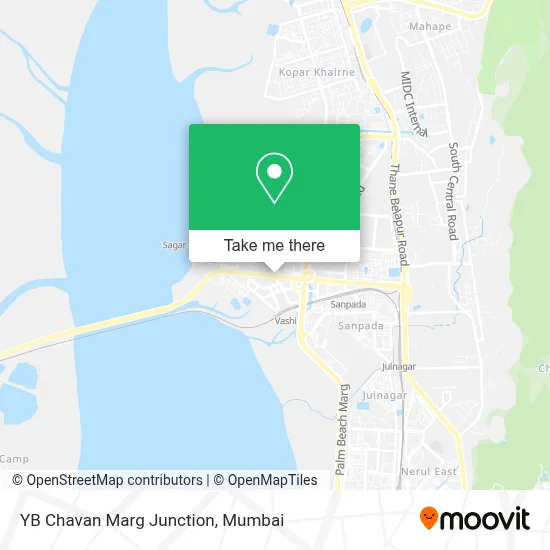 YB Chavan Marg Junction map