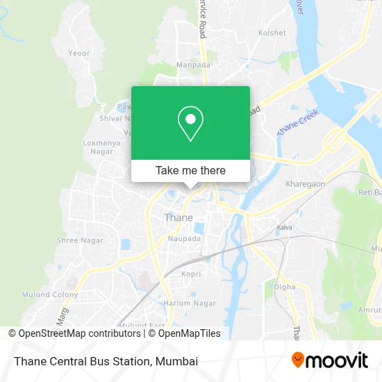 THANE CENTRAL BUS STATION map
