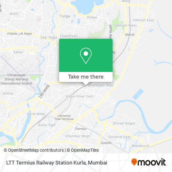 LTT Termius Railway Station Kurla map