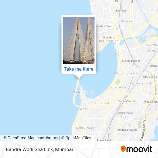 Bandra Worli Sea Link map