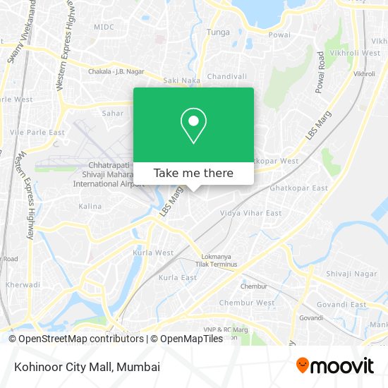 Kohinoor City Mall map