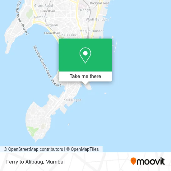 Ferry To Alibaug map