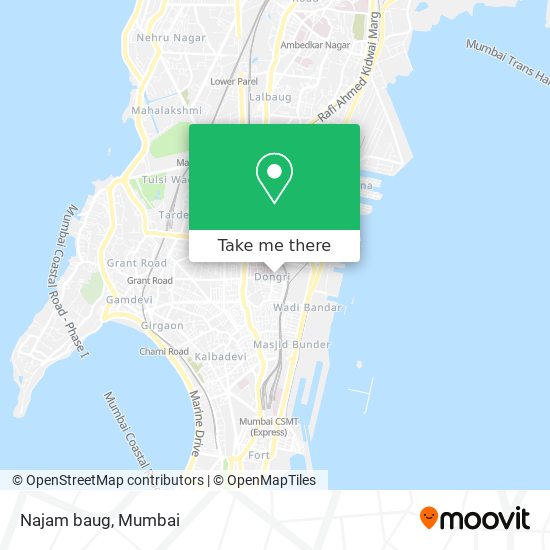 Najam baug map