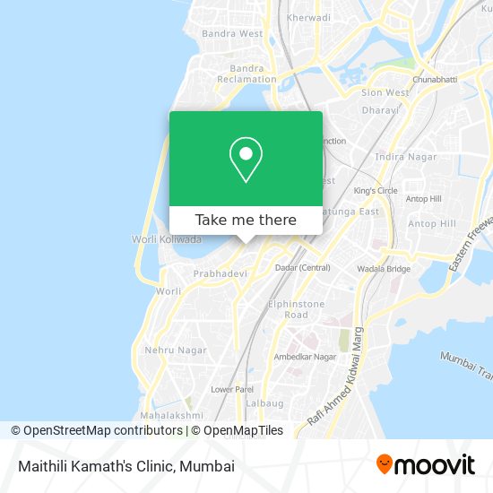 Maithili Kamath's Clinic map