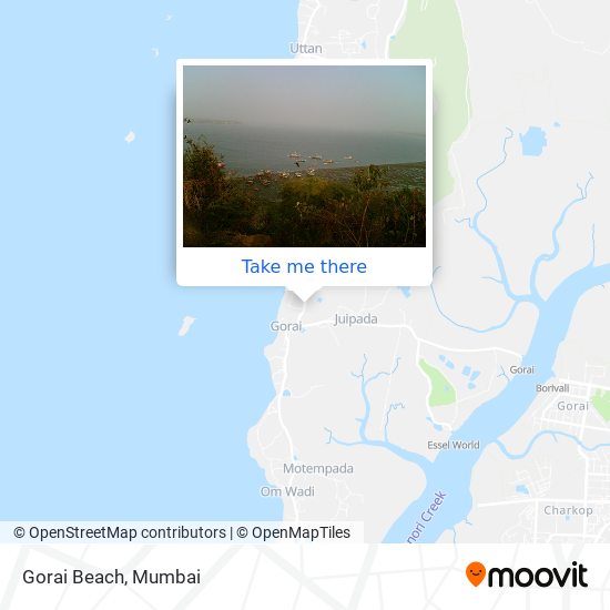 Gorai Beach map