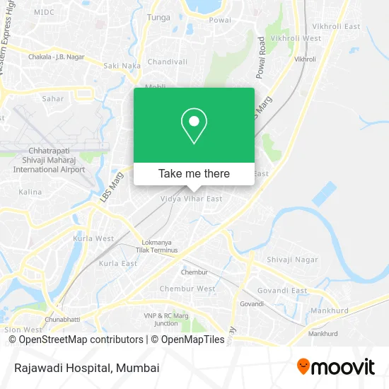 Rajawadi Hospital map