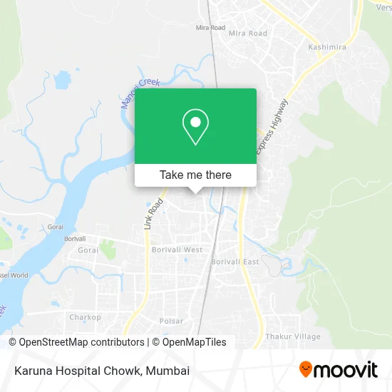 Karuna Hospital Chowk map