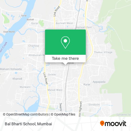 Bal Bharti School map