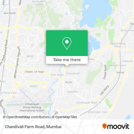 Chandivali Farm Road map