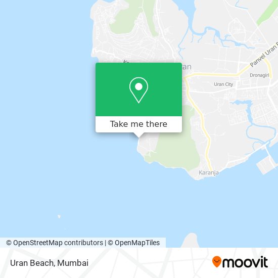 Uran Beach map