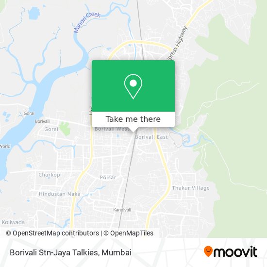 Borivali Stn-Jaya Talkies map