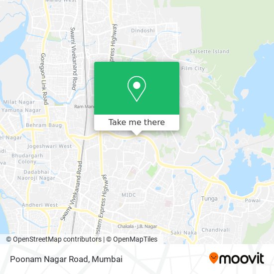 Poonam Nagar Road map