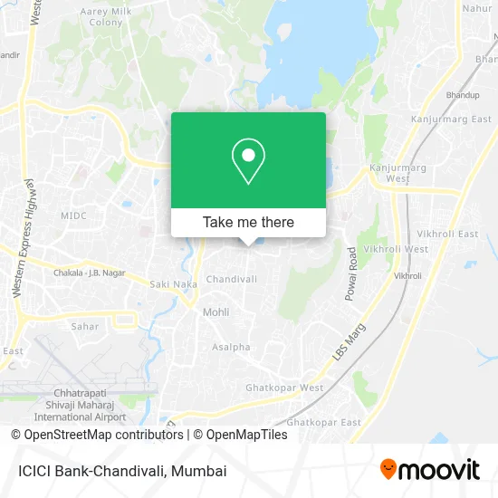 ICICI Bank-Chandivali map
