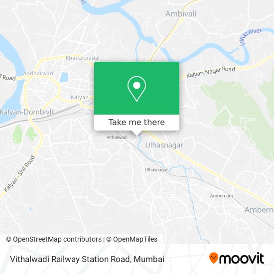 Vithalwadi Railway Station Road map
