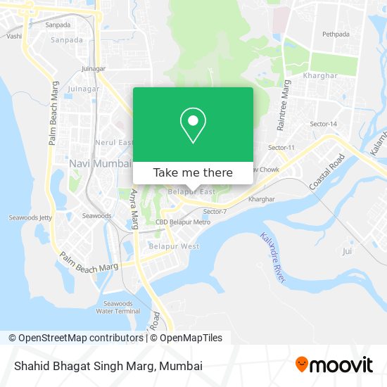 Shahid Bhagat Singh Marg map