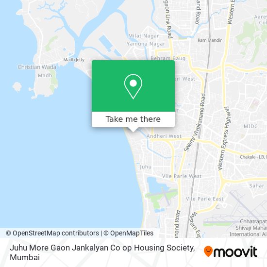 Juhu More Gaon Jankalyan Co op Housing Society map