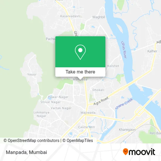 Manpada map