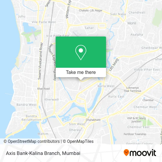 Axis Bank-Kalina Branch map