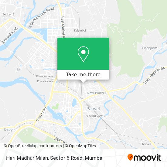 Hari Madhur Milan, Sector 6 Road map