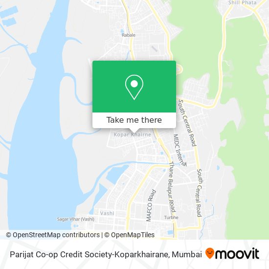 Parijat Co-op Credit Society-Koparkhairane map