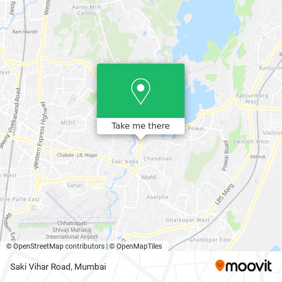 Saki Vihar Road map