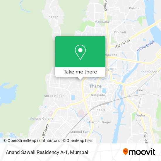 Anand Sawali Residency A-1 map