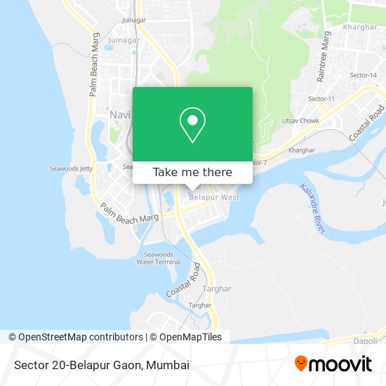 Sector 20-Belapur Gaon map