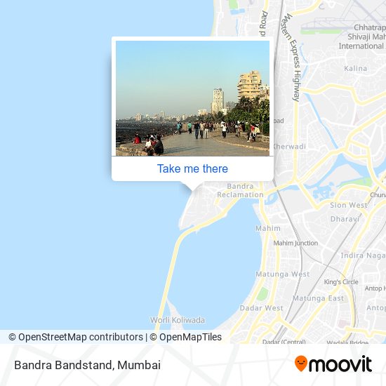 Bandra Bandstand map