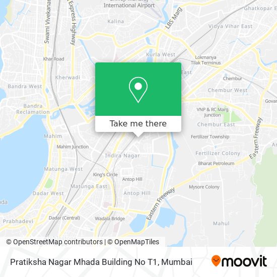 Pratiksha Nagar Mhada Building No T1 map