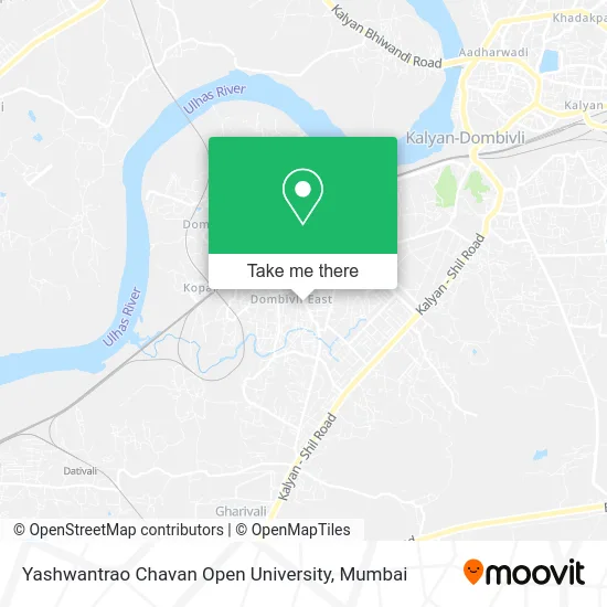 Yashwantrao Chavan Open University map