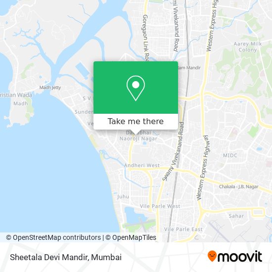 Sheetala Devi Mandir map